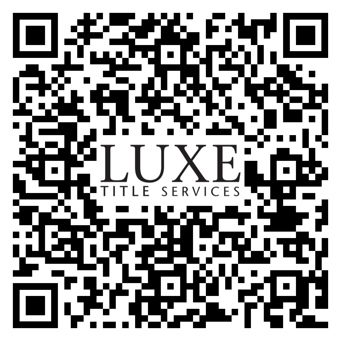 LUXE Title Services QR Code